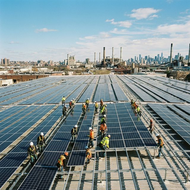 Монтаж сонячних панелей